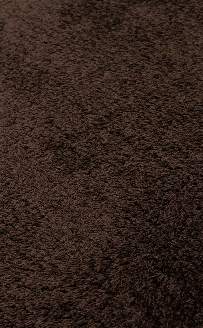 1006 BROWN  - COMFORT - Kolay Kullanımlı Hav Toz Vermez Yumuşak Dokulu Modern Pofuduk Shaggy Halı