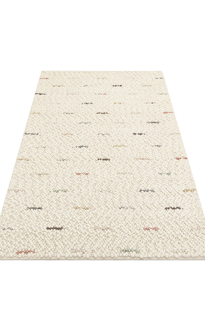 JD 06 MULTY  - JADE - Naturel Kazak Örgü Desenli El Dokuma Örgü Halı