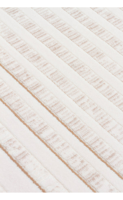 LKY 04 CREAM BEIGE  - LYKIA - Sade ve Modern Akrilik Makine Halısı