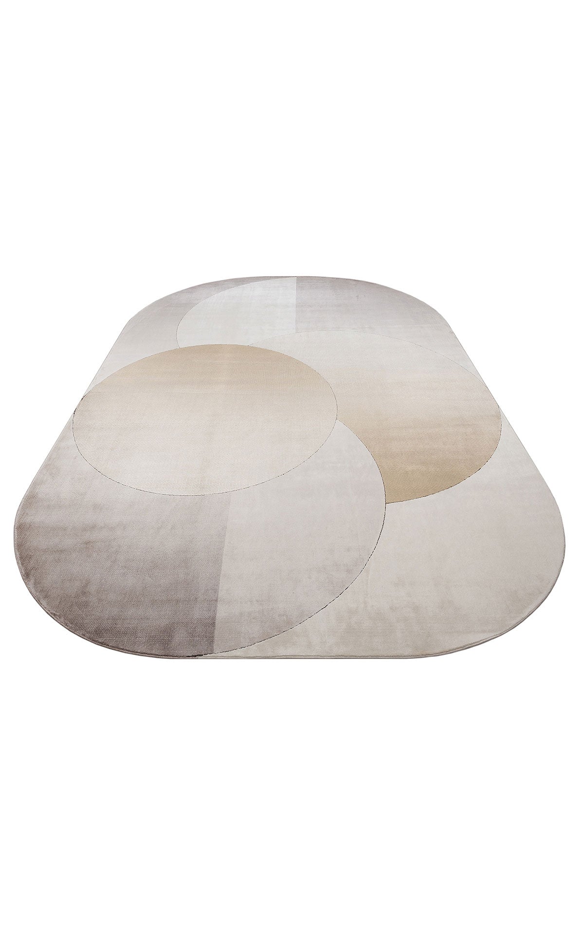 MRN 06 CREAM GOLD  - MERANO - Geometrik Desenli Yüksek Kalite Sık Dokuma Salon Halısı