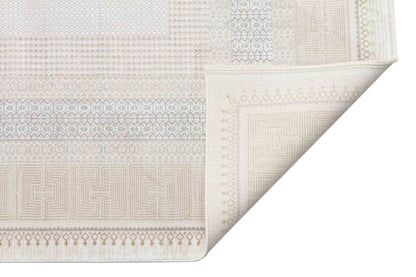MHL 07 CREAM GOLD  - MAHAL - Modern Desenli Yüksek Kalite Sık Dokuma Salon Halısı