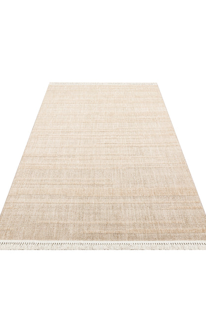 JOY 01 BEIGE  - JOY - Hav Toz Vermeyen Yumuşak dokulu Modern Makine Halısı