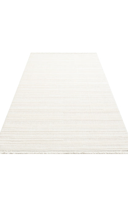 JOY 01 WHITE  - JOY - Hav Toz Vermeyen Yumuşak dokulu Modern Makine Halısı