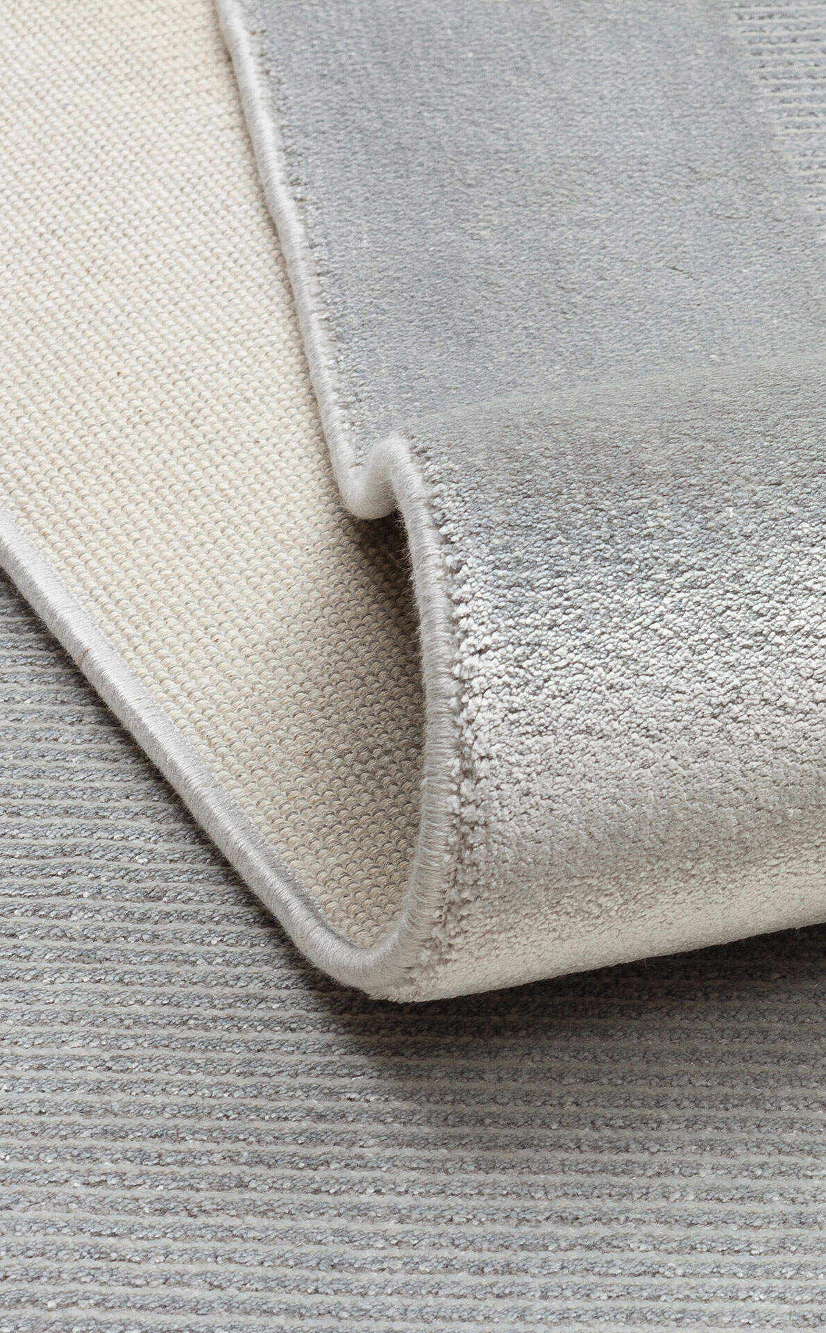 NAP 02 GREY  - NAPOLI - Sade Desenli Modern Sık Dokuma Makine Halısı