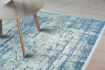 DB 01 DENIM  - CORDOBA - Parlak Yüksek Alçak Dokulu Modern Makine Halısı