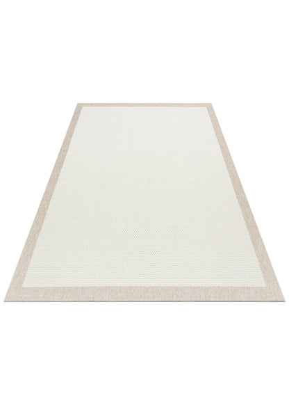 Mono MNO 05 Krem Bej - Yıkanabilir Kaymaz Kilim Halı