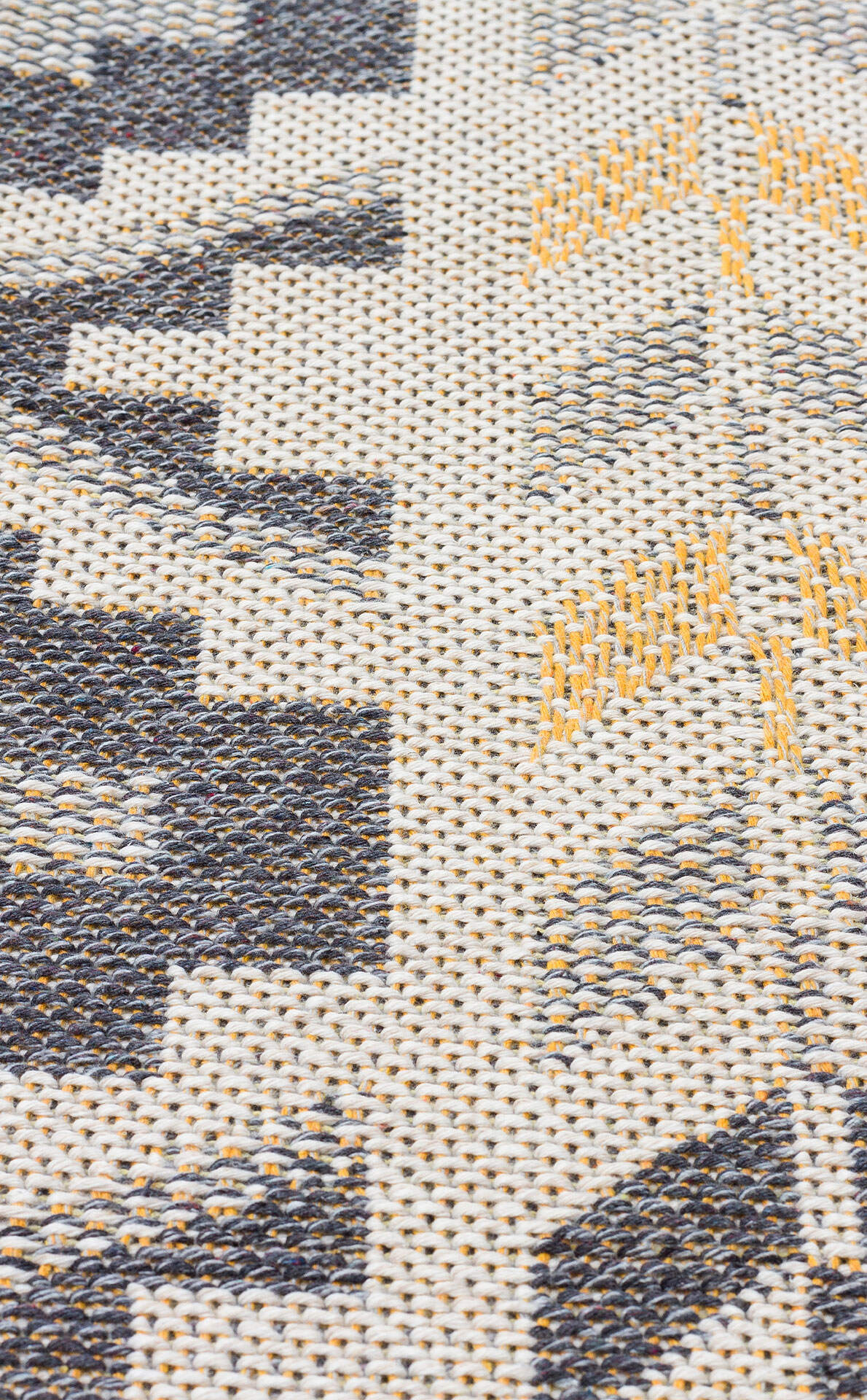 PNM 05 GREY YELLOW  - PANAMA - Natural Yıkanabilir Kaymaz Tabanlı Tok Dokuma Kilim