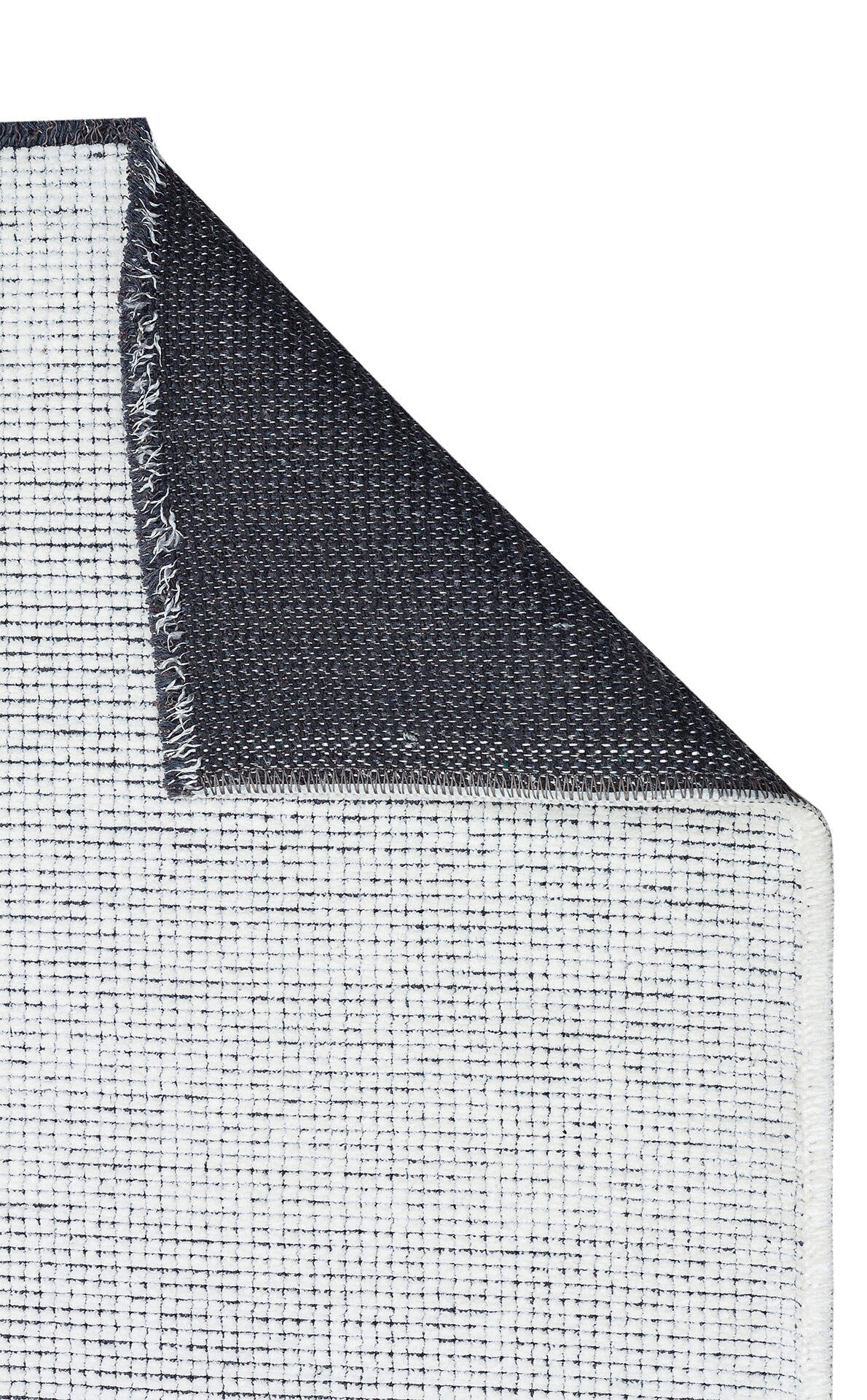 CPR 01 WHITE  - CAPRI - Hav Toz Vermez Kaymaz Kolay Kullanımlı Yıkanabilir Düz Renk Kilim