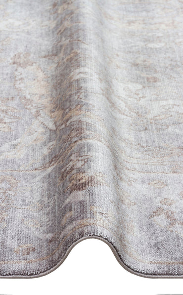 TF 07 D. GREY ANTRASIT  - TAFTAN - Pakistan Overdyed Tarzı Halı, Özel Tezgah Uşak Halısı 