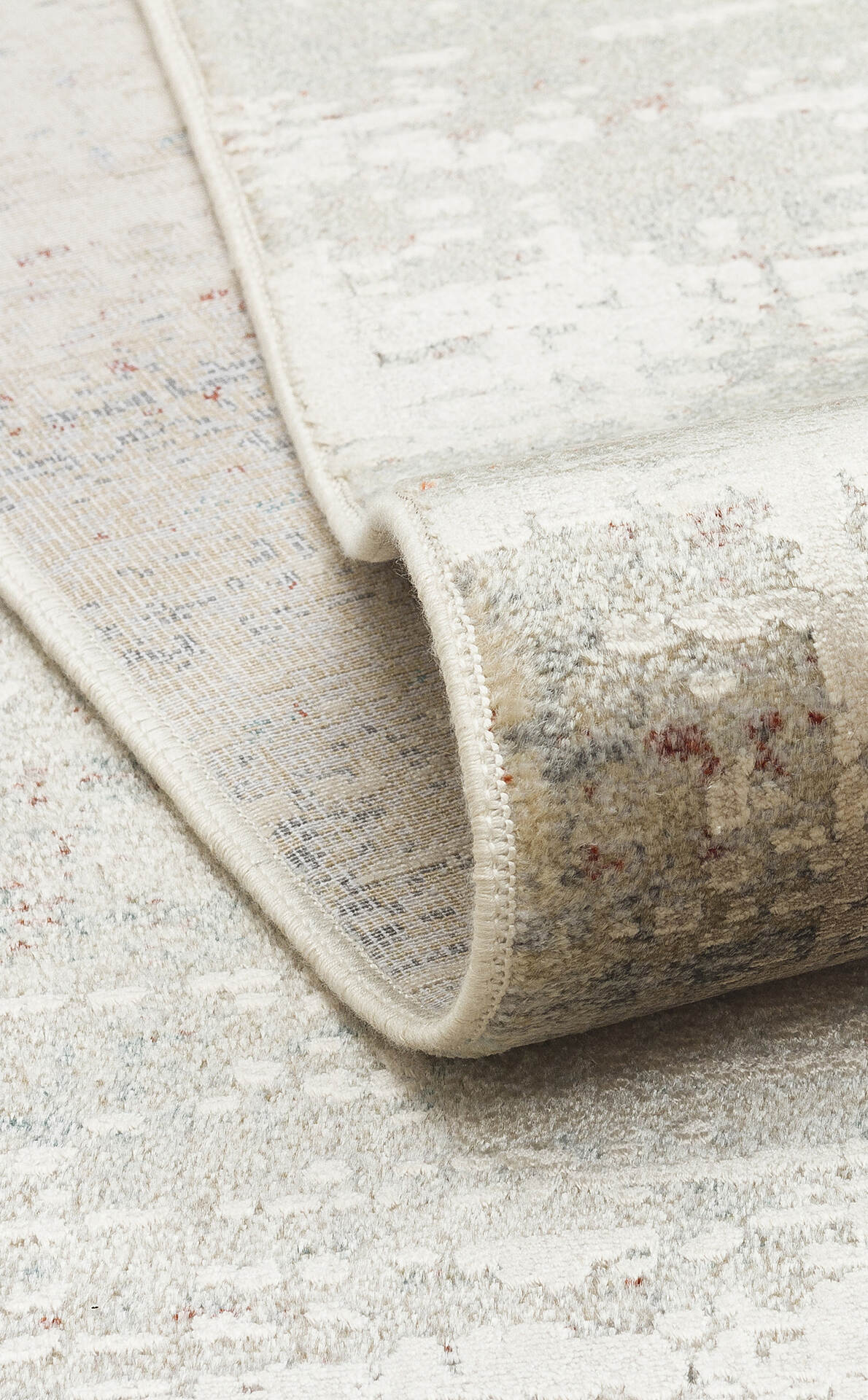 BBL 01 BEIGE  - BABIL - Yumuşak Dokulu Vintage Esintilere Sahip Over-dyed Sık Dokuma Salon Halısı