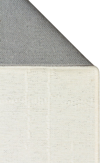 Liza LIZ 02 Beyaz - Düz Pamuk Dokulu Kilim Kaymaz Tabanlı, Yıkanabilir, Modern Uzun Ömürlü Kilim