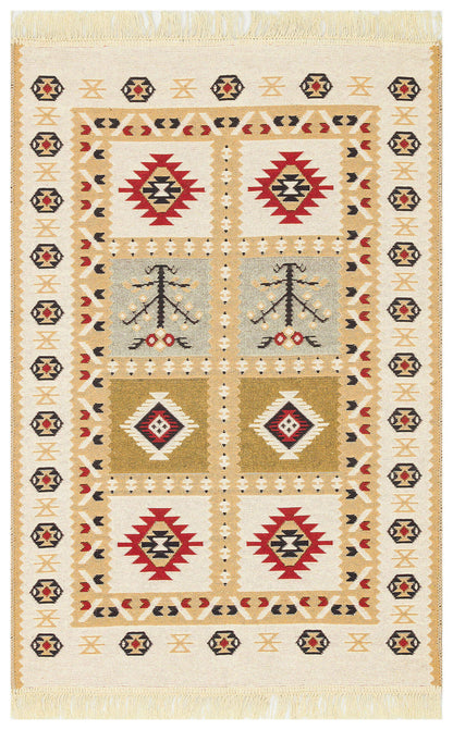Arya AR 28 Kırmızı - Yıkanabilir Çift Taraflı Modern Dokuma Kilim