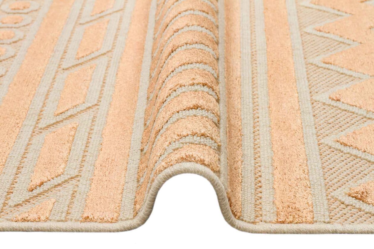ZNT 06 ANTIK GOLD DYED  - ZENITH DYED - Yüksek Alçak Dokulu Naturel Yün ve Viskon Modern Dokuma Halı