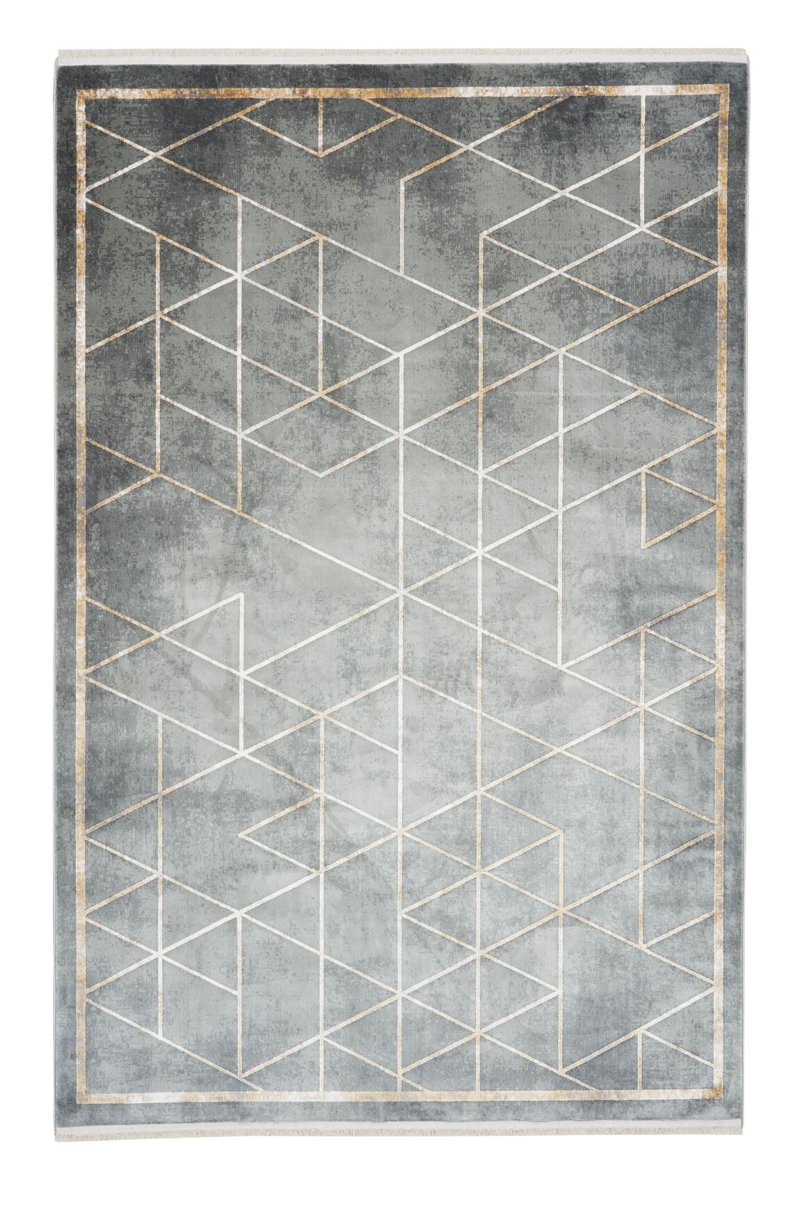 Serenity 7841 Gri - Viskon Dokuma Halı | Modern Gri Salon Halısı