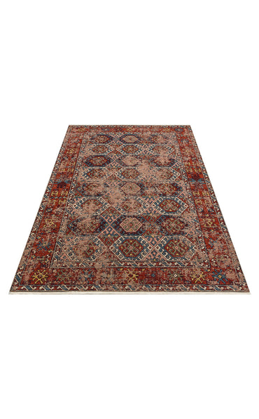 Anadolu Kilim AND 03 MULTY - Yıkanabilir Kaymaz Kilim | Anadolu Desen Kilim