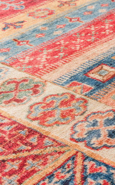 Antıque ATK 04 Çok Renkli - Yıkanabilir Kaymaz Antik Desenli Otantik Kilim
