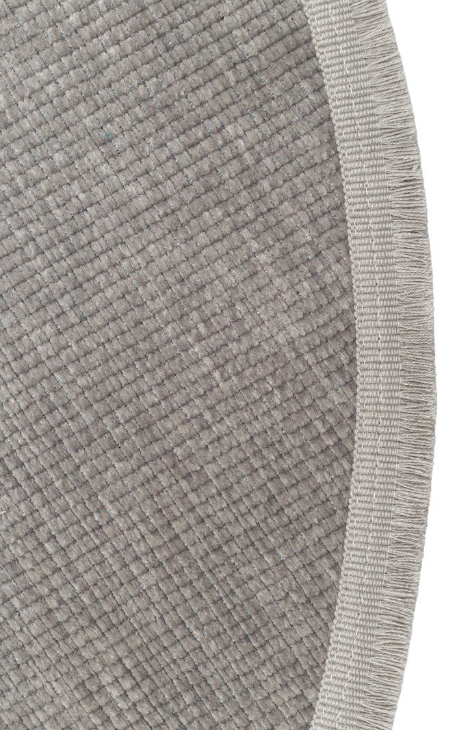 Liza LIZ 01 Gri Q - Düz Pamuk Dokulu Kilim Kaymaz Tabanlı, Yıkanabilir, Uzun Ömürlü Kilim