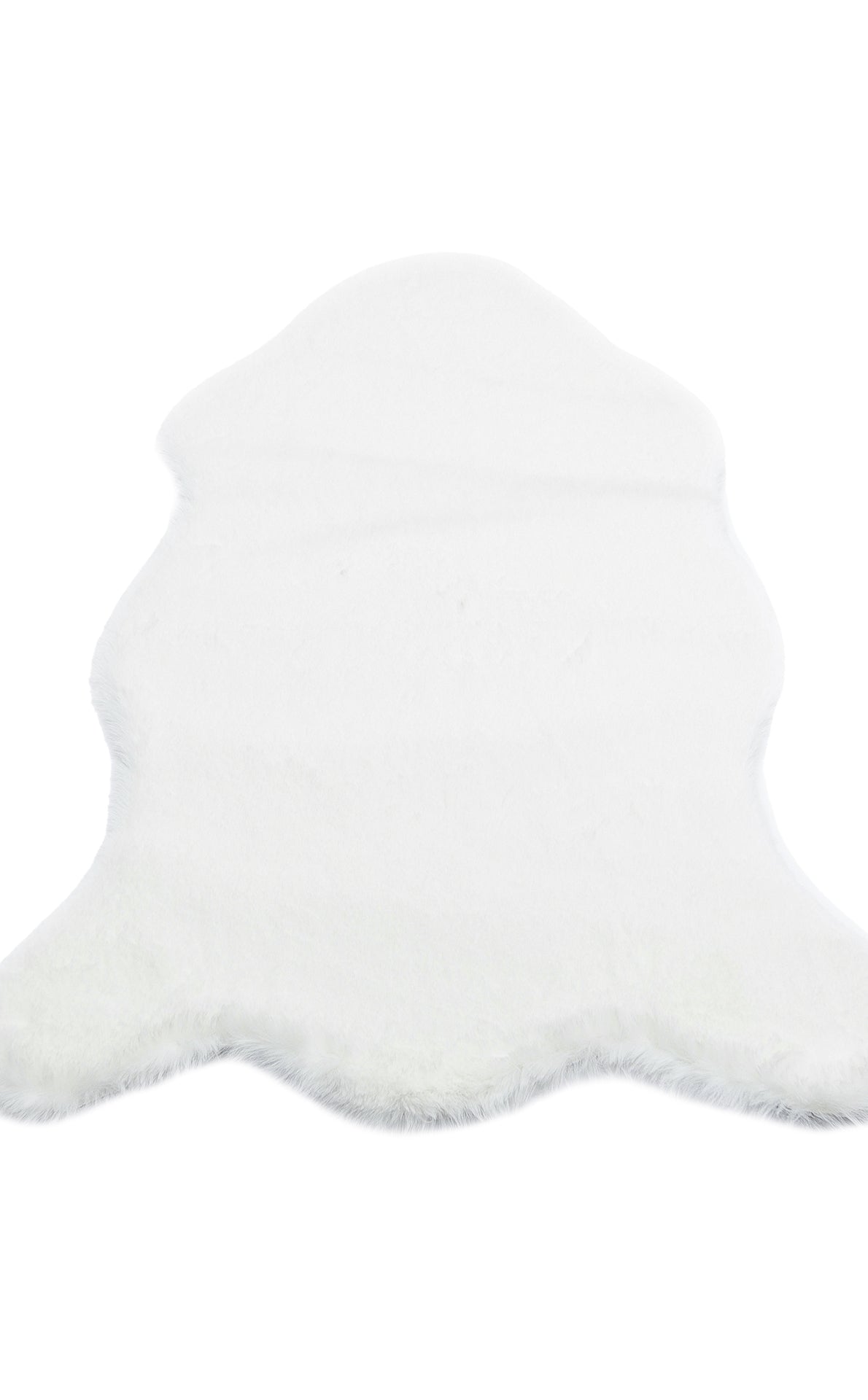PF SINGLE CREAM  - PUFFY - Yumuşak Tuşeli Yıkanabilir Kaymaz Tabanlı Suni Kürk