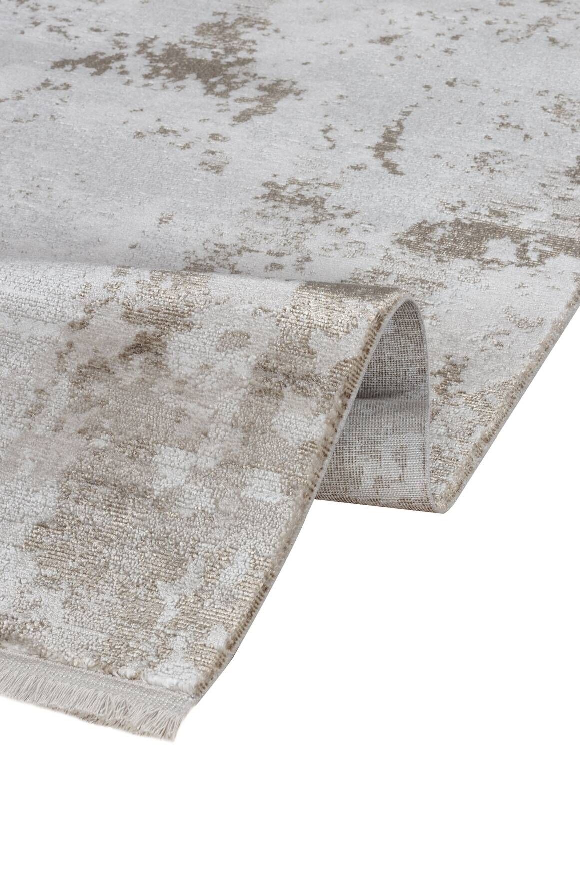 Lima 6212 Bej - Polyester Şönil Halı | Dokuma Tabanlı Model