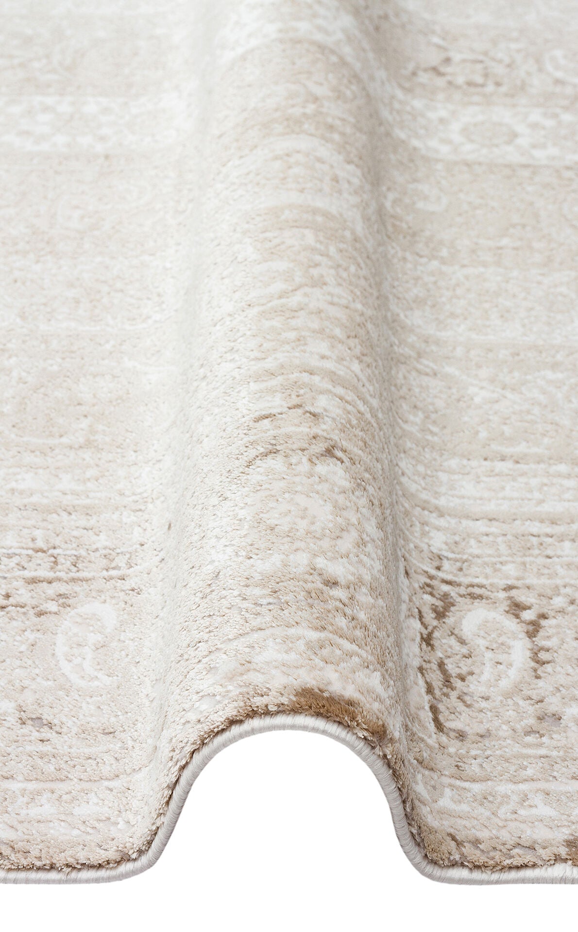 PDN 01 BEIGE  - PADONA - Extra Yumuşak Dokulu Sık Dokuma Modern Desenlere Sahip Şık Salon Halısı