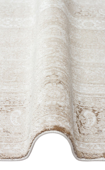 PDN 01 BEIGE  - PADONA - Extra Yumuşak Dokulu Sık Dokuma Modern Desenlere Sahip Şık Salon Halısı