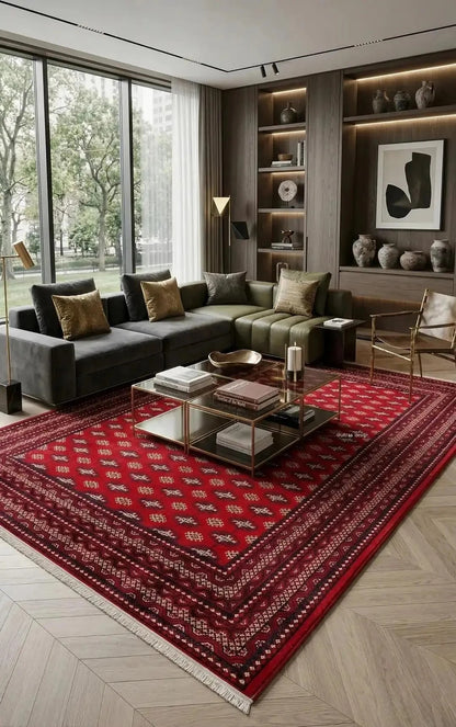 Dubai 62096-10 Klasik Etnik Desenli Dokuma Otantik Halı