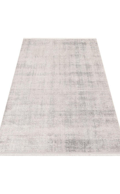 ST 21 GREY XW  - SATEEN - Hav Toz Vermez Yıkanabilir Kaymaz İnce Dokuma Modern Halı 