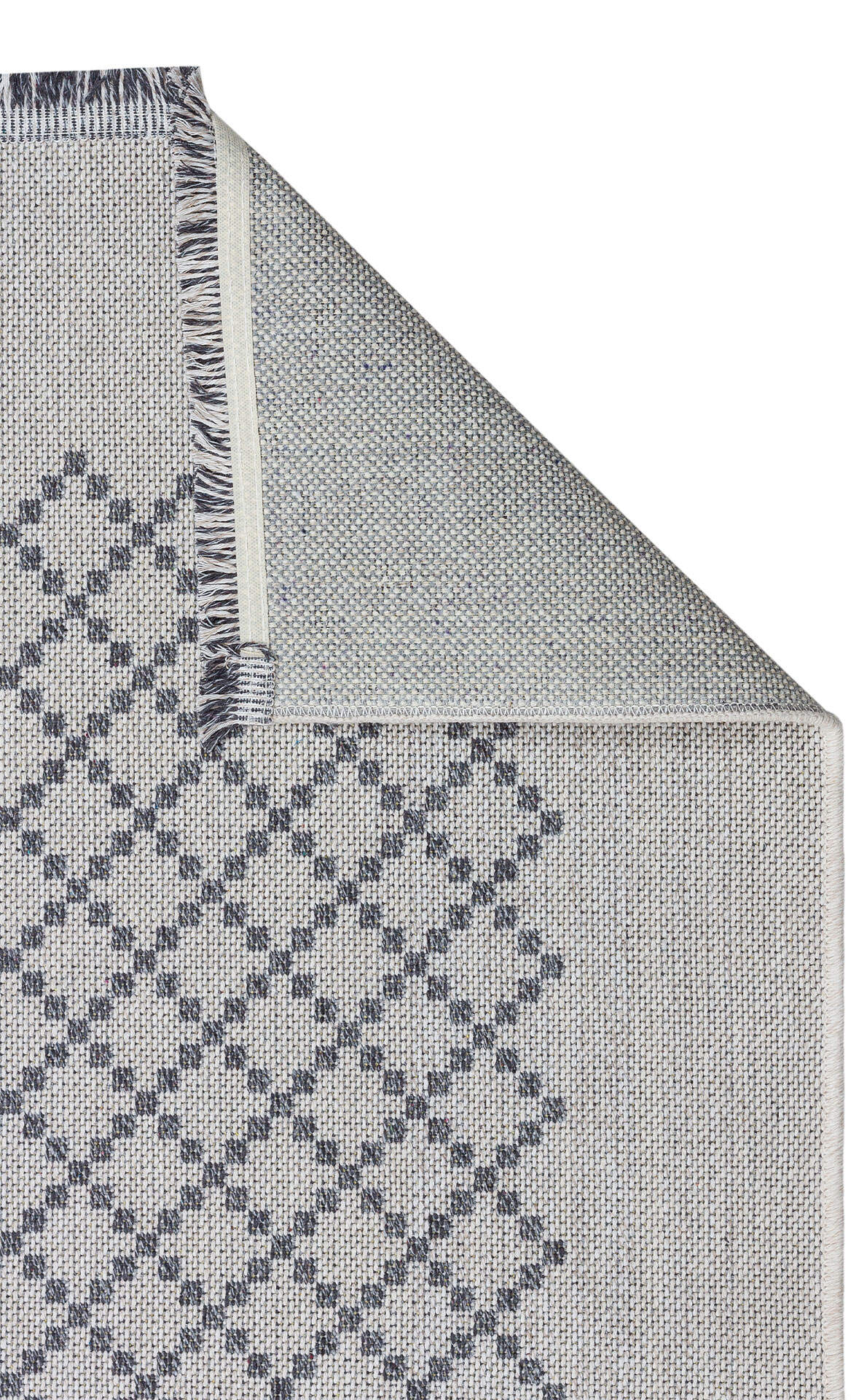 PNM 01 GREY  - PANAMA - Natural Yıkanabilir Kaymaz Tabanlı Tok Dokuma Kilim