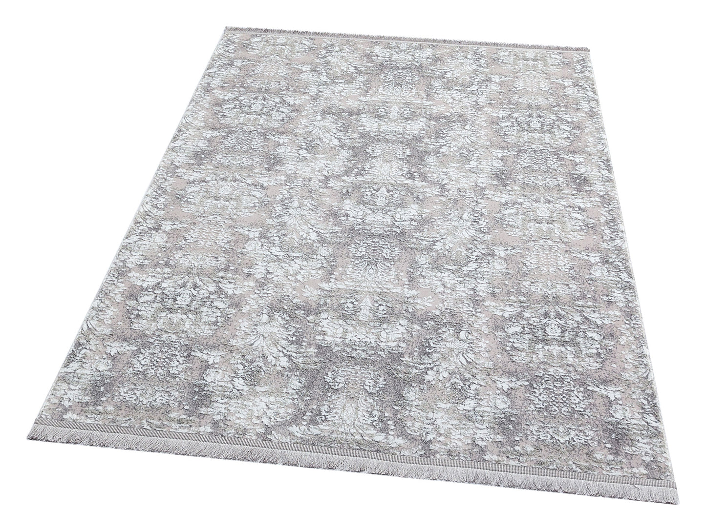 ST 06 GREY XW  - SATEEN - Hav Toz Vermez Yıkanabilir Kaymaz İnce Dokuma Modern Halı 