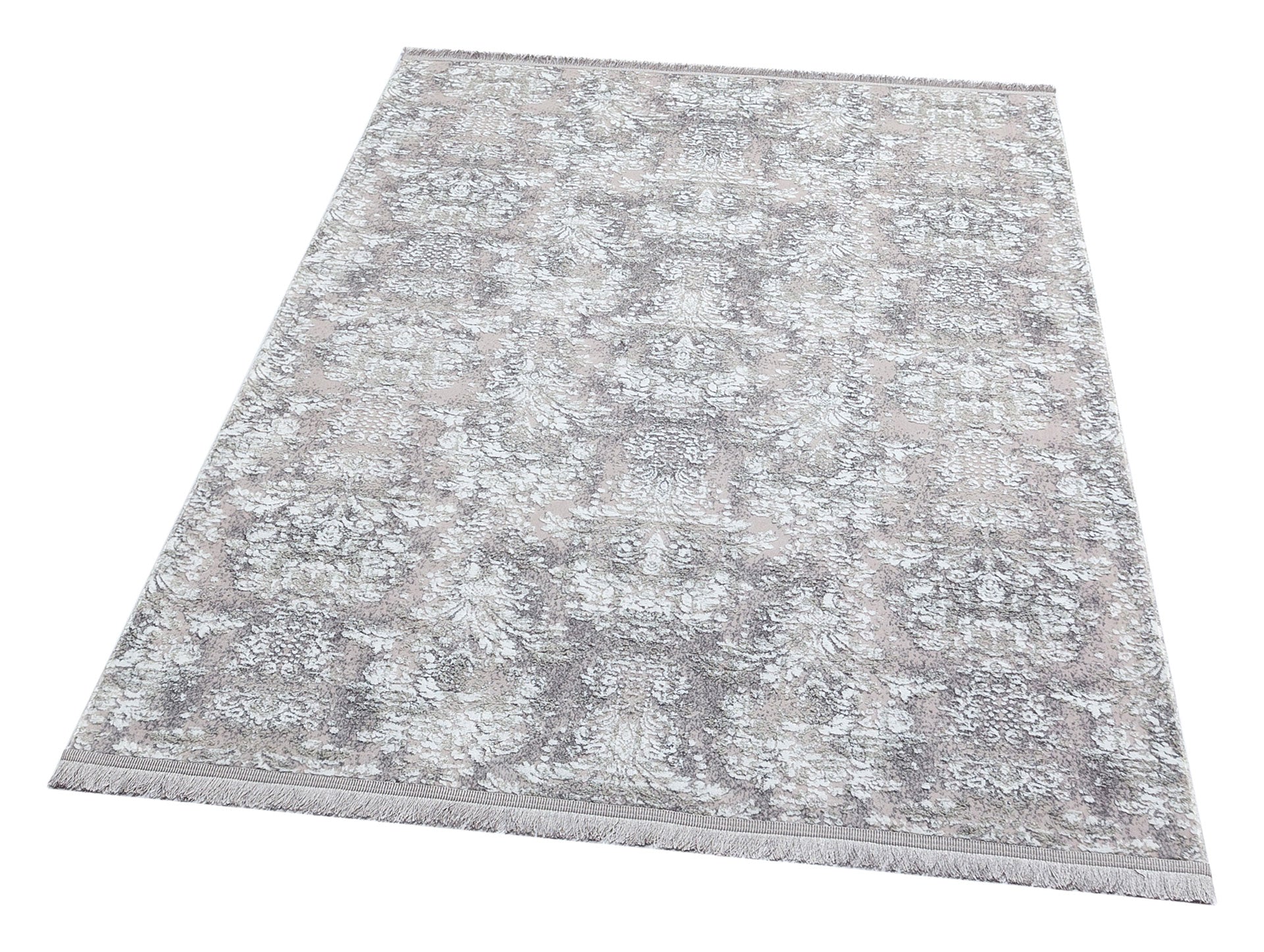ST 06 GREY XW  - SATEEN - Hav Toz Vermez Yıkanabilir Kaymaz İnce Dokuma Modern Halı 