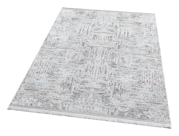 ST 08 GREY XW  - SATEEN - Hav Toz Vermez Yıkanabilir Kaymaz İnce Dokuma Modern Halı 