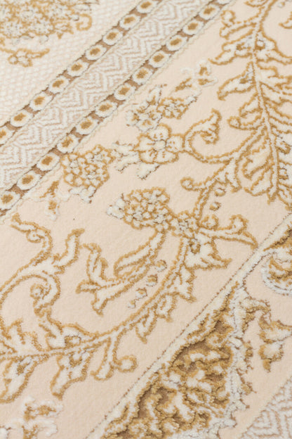 PLM 09 CREAM GOLD  - PALMIRA - Yüksek Kaliteli Sık Dokuma Modern Salon Halısı