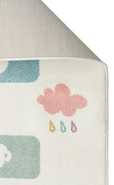 Kids KDS 25 Pastel - Yumuşak Dokulu Hav Toz Vermez Çocuk Halısı