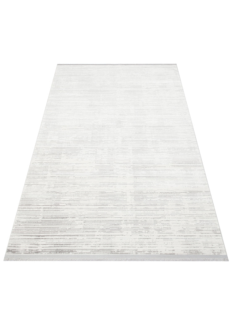 Nora NOR 03 Silver Günlük Kullanıma Uygun Modern Halı Yıkanabilir, Kaymaz Taban, İnce, Toz Vermez