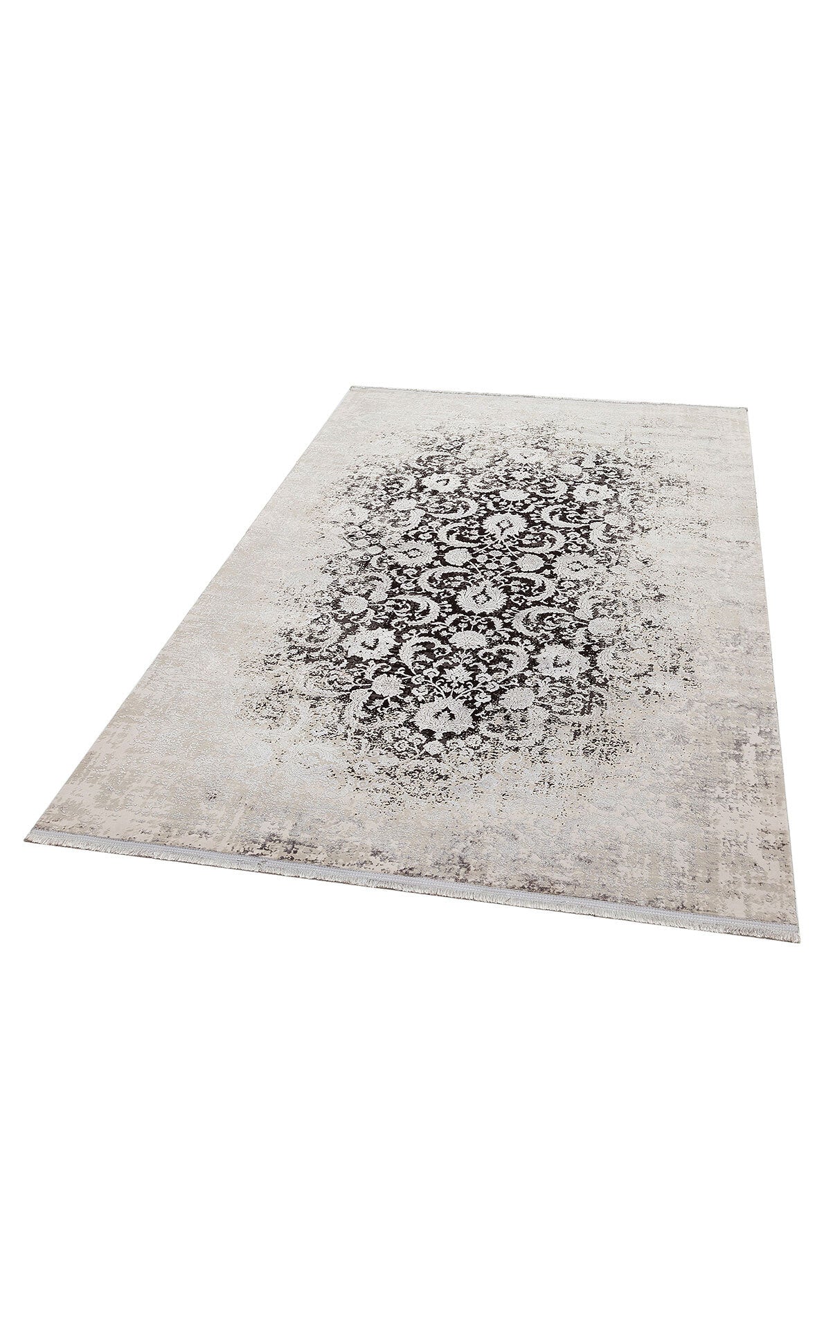 DB 02 IVORY MIX GREY NW  - CORDOBA NEW - Parlak Yüksek Alçak Dokulu Modern Makine Halısı