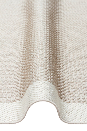 Mono MNO 05 Bej Krem - Yıkanabilir Kaymaz Kilim Halı