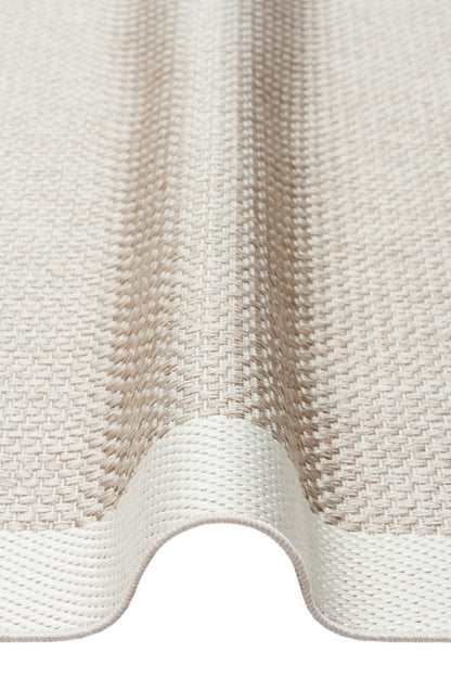 Mono MNO 05 Bej Krem - Yıkanabilir Kaymaz Kilim Halı