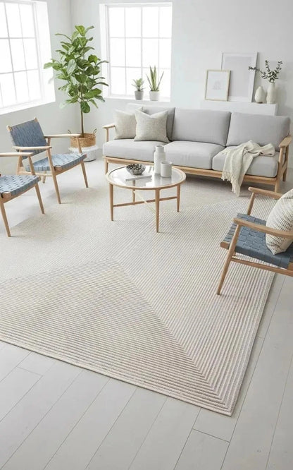 Lara 68351- 070 Hav Toz Vermez Yumuşak Dokulu Etnik Desenlere Sahip Modern Halı
