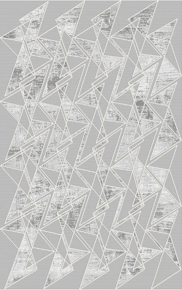 Lara 68918-095 Hav Toz Vermez Yumuşak Dokulu Etnik Desenlere Sahip Modern Halı