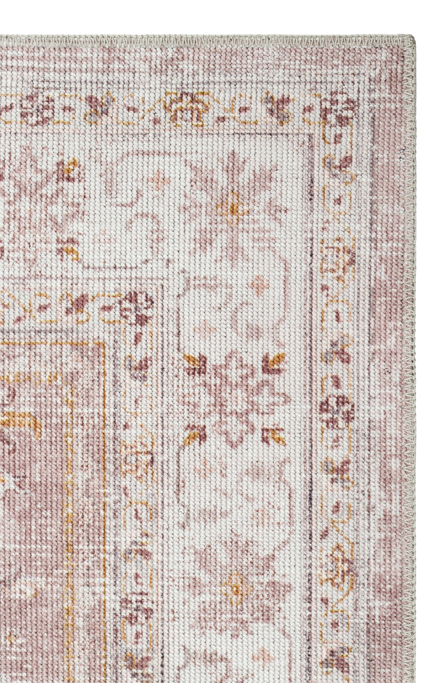 Elista Vıntage ELS 201 Krem Bej Vintage Bukle Dokuma Yumuşak Halı Kaymaz Tabanlı Yıkanabilir İnce Modern Dekoratif Halı