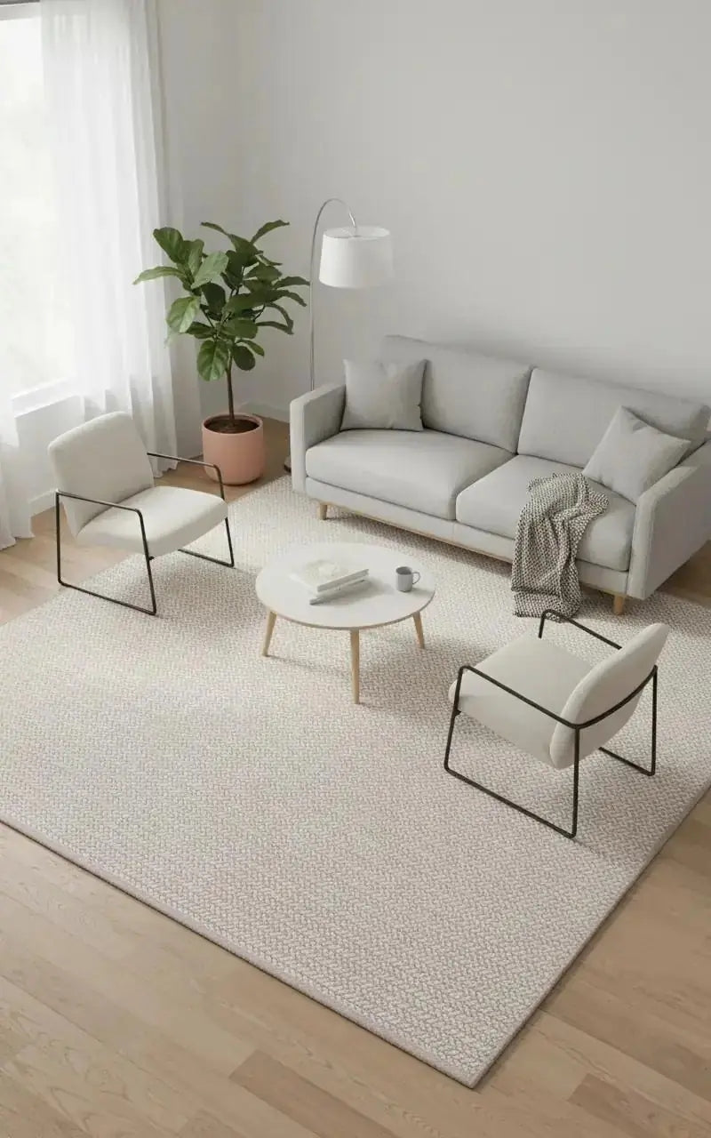 Lara 69710-70 Hav Toz Vermez Yumuşak Dokulu Etnik Desenlere Sahip Modern Halı