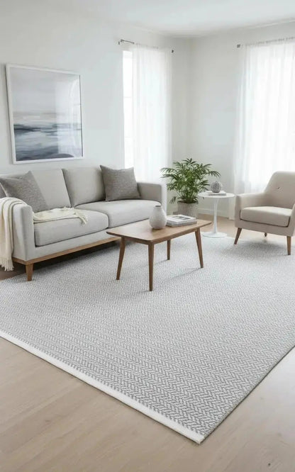 Lara 69710-95 Hav Toz Vermez Yumuşak Dokulu Etnik Desenlere Sahip Modern Halı