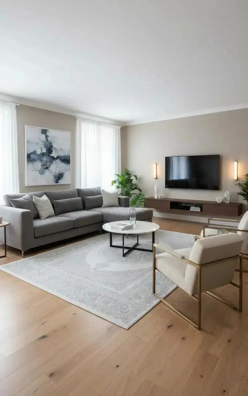 Premium 69810-95 Koleksiyonu %100 Akrilik Modern Makine Halısı