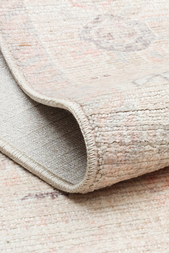 Grace GRC 01 Pastel - Pastel Tonlu Vintage Desenli Klasik Hav Vermeyen Halı