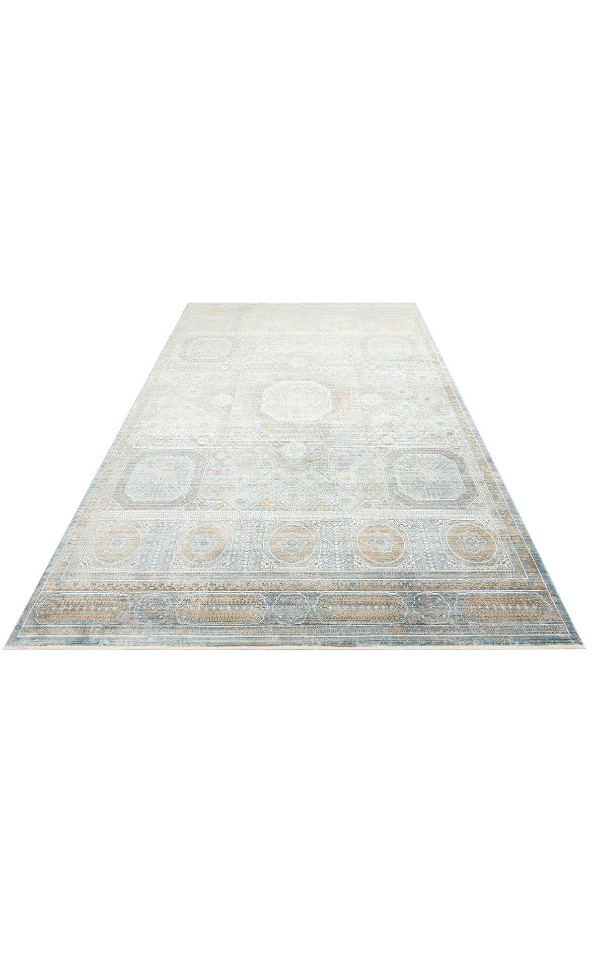 MHL 10 BLUE  - MAHAL - Klasik Desenli Yüksek Kalite Sık Dokuma Salon Halısı