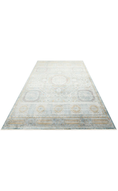 MHL 10 BLUE  - MAHAL - Klasik Desenli Yüksek Kalite Sık Dokuma Salon Halısı