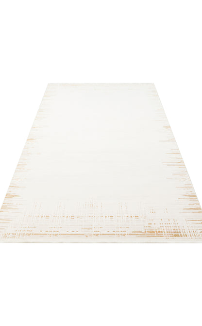 LKY 01 CREAM GOLD  - LYKIA - Sade ve Modern Akrilik Makine Halısı