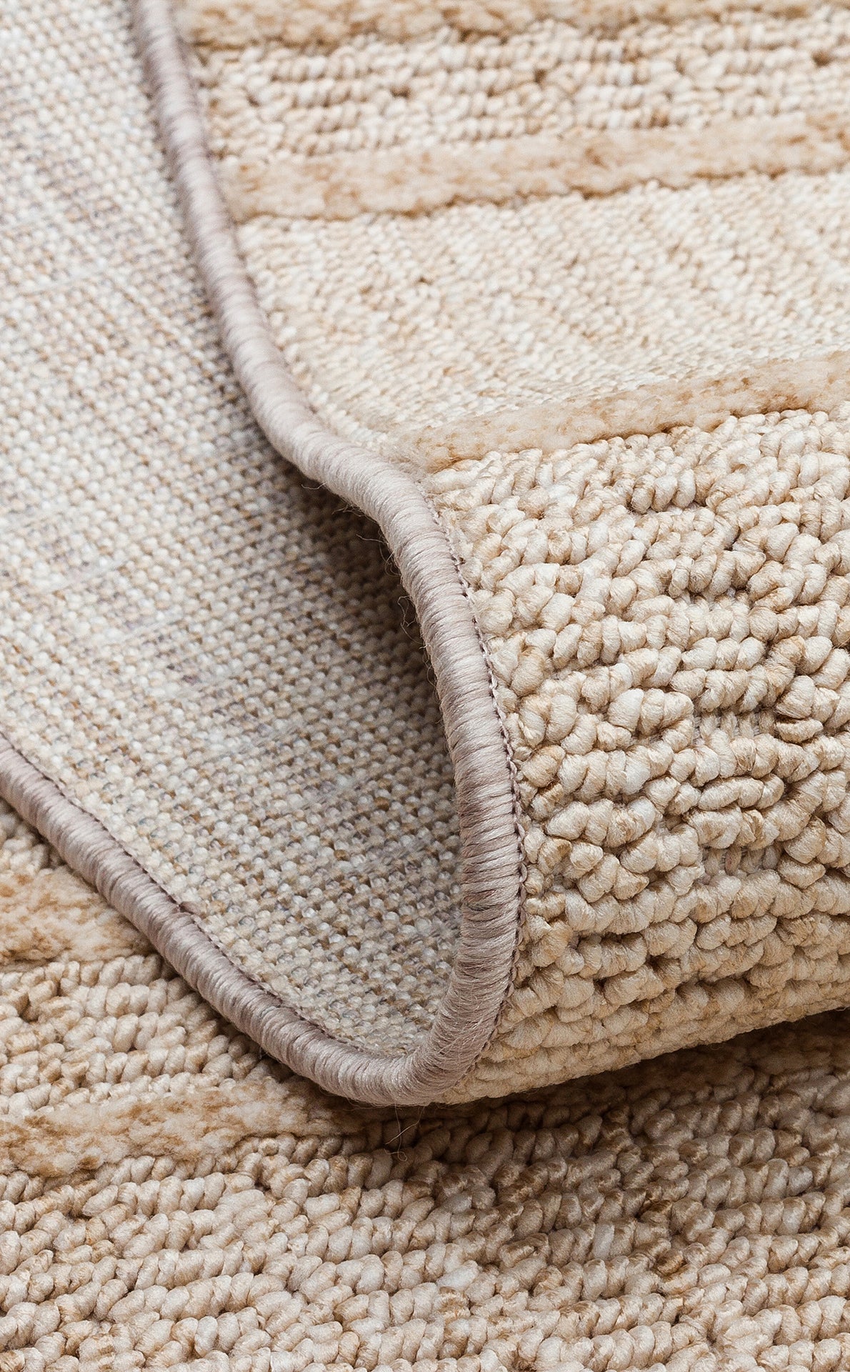 JOY 03 BEIGE  - JOY - Hav Toz Vermeyen Yumuşak dokulu Modern Makine Halısı