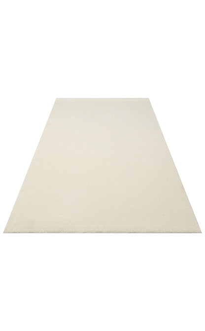 LT PLAIN WHITE  - LOTTO - Hav Toz Vermez Modern Sade Desenli Makine Halısı