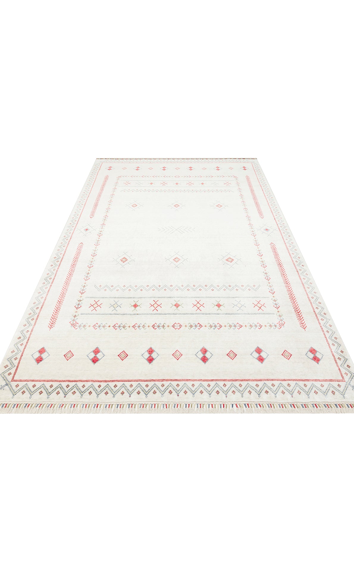 ZR 20 BEIGE  - ZARA - Otantik Desenli El Emeği ile Özel Tezgahlarda Üretilen Modern Uşak Halısı